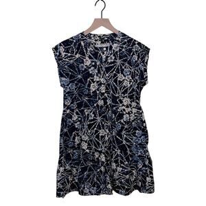 MARIE OLIVER patterned button up lightweight dress S